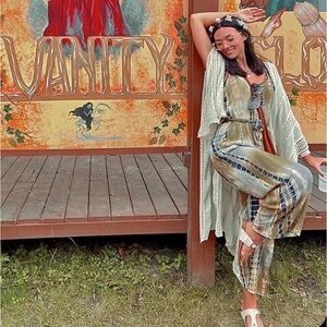Boho Boutique One-of-a-kind Hand Dyed Jumpsuit